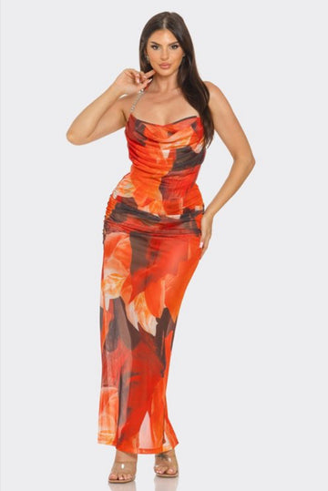 3 Piece Mrs. McKenzie Sheer Skirt Set