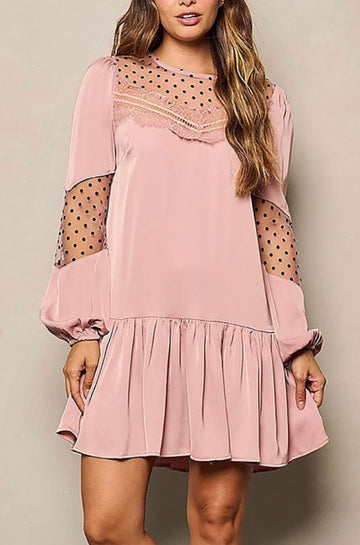 Long Sleeve Tunic Mini Dress