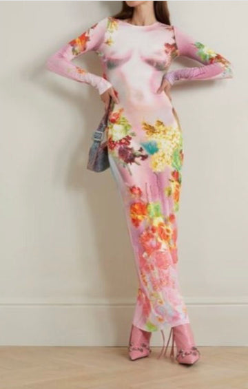 Floral Printed Maxi Dress