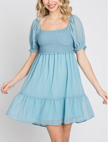Dusty Blue Etoile Dress
